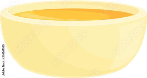 Extract bowl icon cartoon vector. Oil food. Tropical product