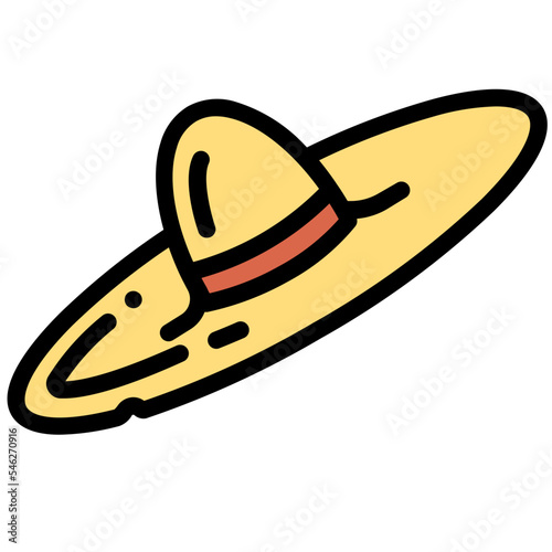summer hat icon