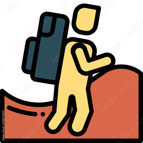 hiking icon