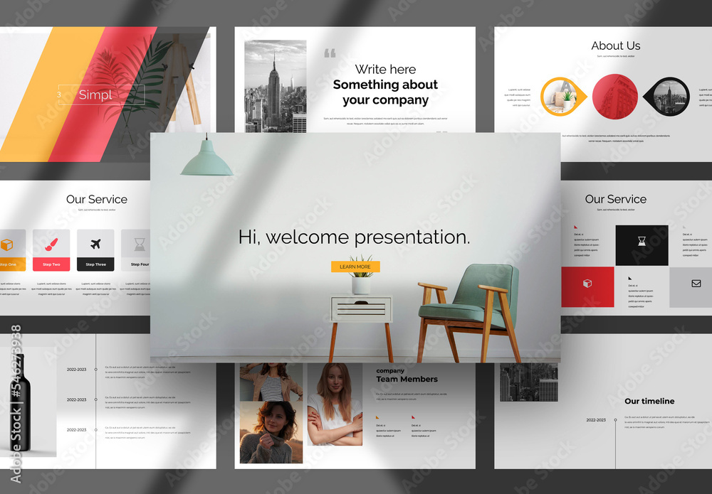 Minimal Presentation Template Stock Template | Adobe Stock