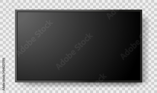 Screen LCD tv isolated vector illustration