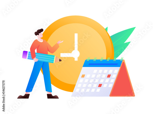 Business work character flat vector concept operation illustration
