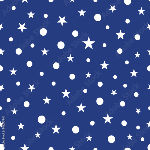 Hanukkah stars and dots repeat pattern background design