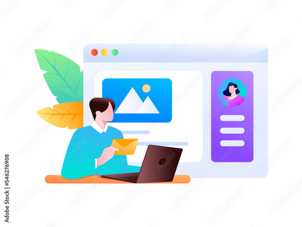 Business work character flat vector concept operation illustration
Business work character flat vector concept operation illustration