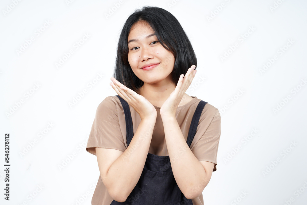 Smiling and Happy face Of Beautiful Asian Woman Isolated On White Background