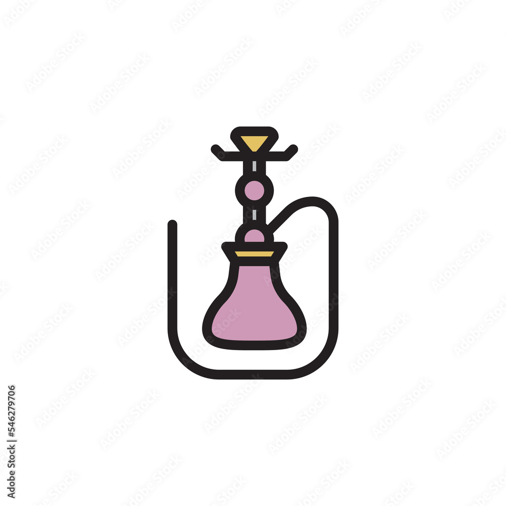 hookah outline icon. Elements of smoking activities illustration icon. Signs and symbols can be used for web, logo, mobile app, UI, UX hookah outline icon. Elements of smoking activities illustration icon. Signs and symbols can be used for web, logo, mobile app, UI, UX