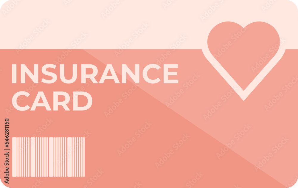 Insurance card icon cartoon vector. Medical care. Hospital patient