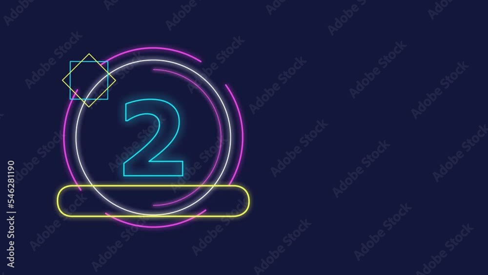 Counting down from 4 to 1 Counting down from 4 to 1
