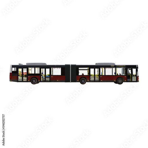 city bus isolated