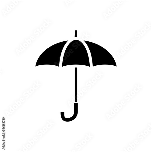 Umbrella icon isolated on white background.