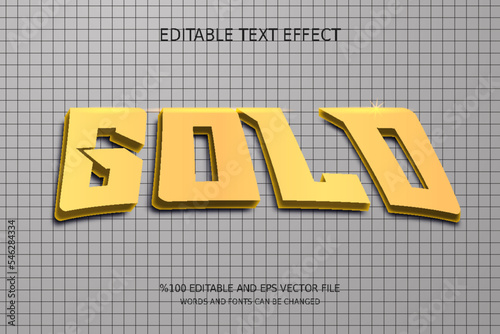 Editable Gold Text Effect