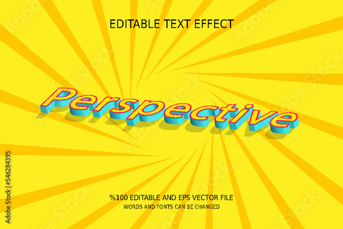 Editable Perspective Text Effect
