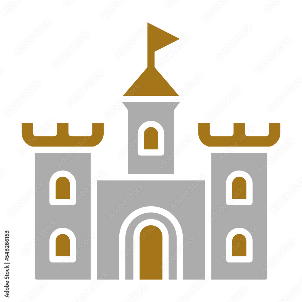 Fototapeta premium Fortress Icon Style