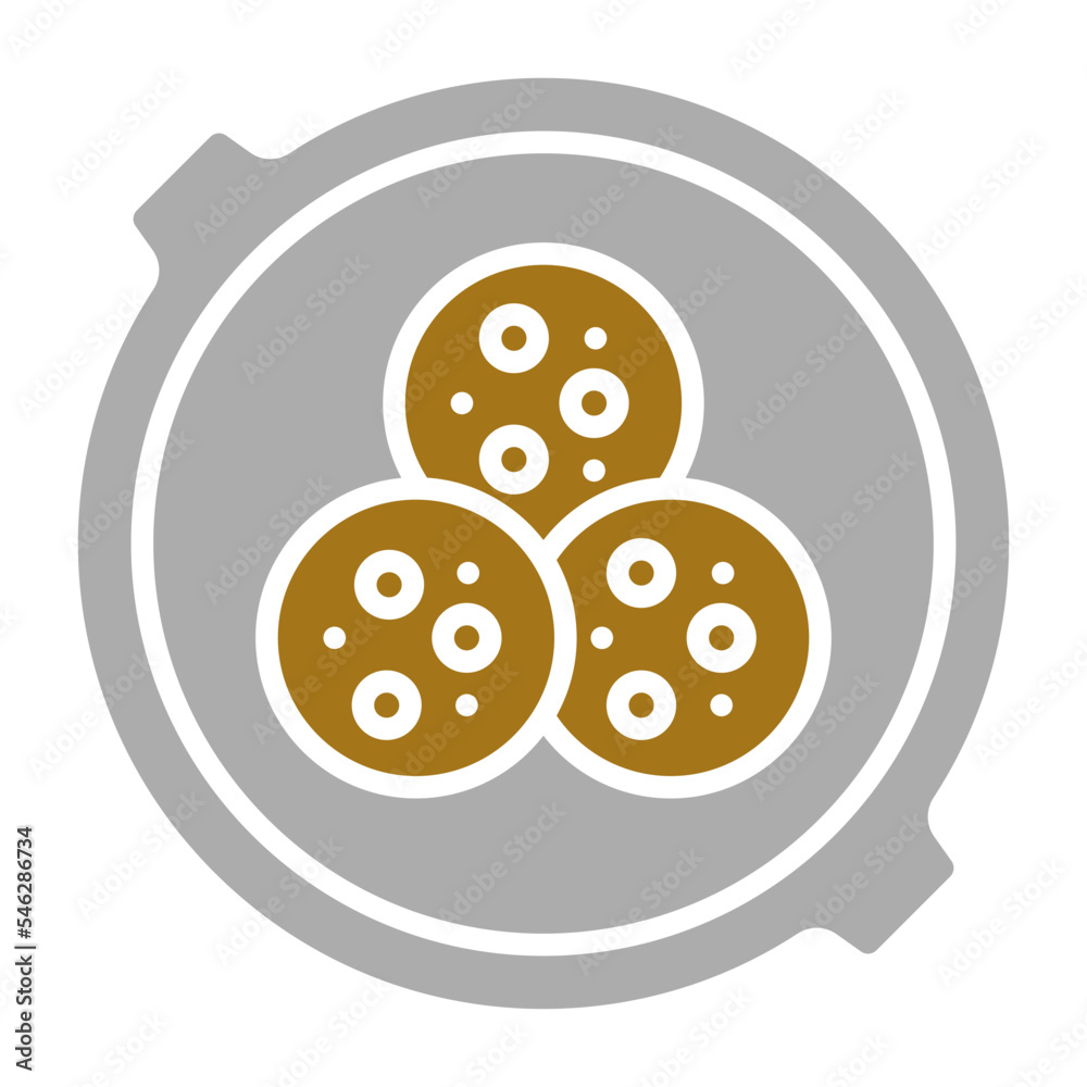 Fototapeta premium Falafel Icon Style