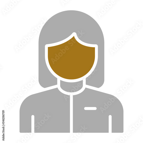 Customer Female Icon Style