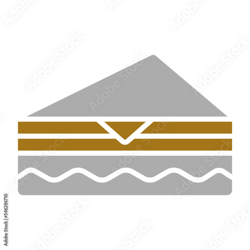 Deli Style Sandwich Icon Style