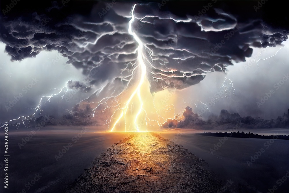 Sky Rapture Background Religious and scientific apocalyptic background. Dark sky with ...