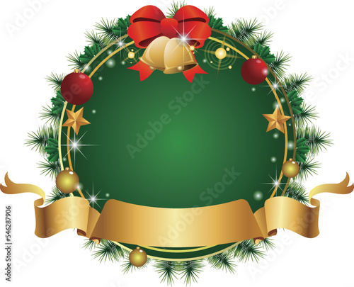 クリスマスサークル飾り枠
