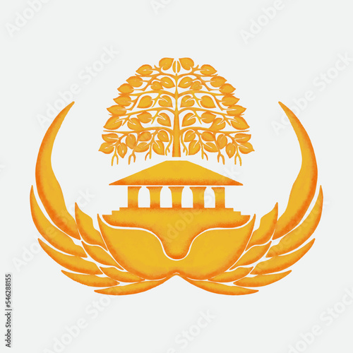Korpri logo indonesian civil servant organization symbol vector