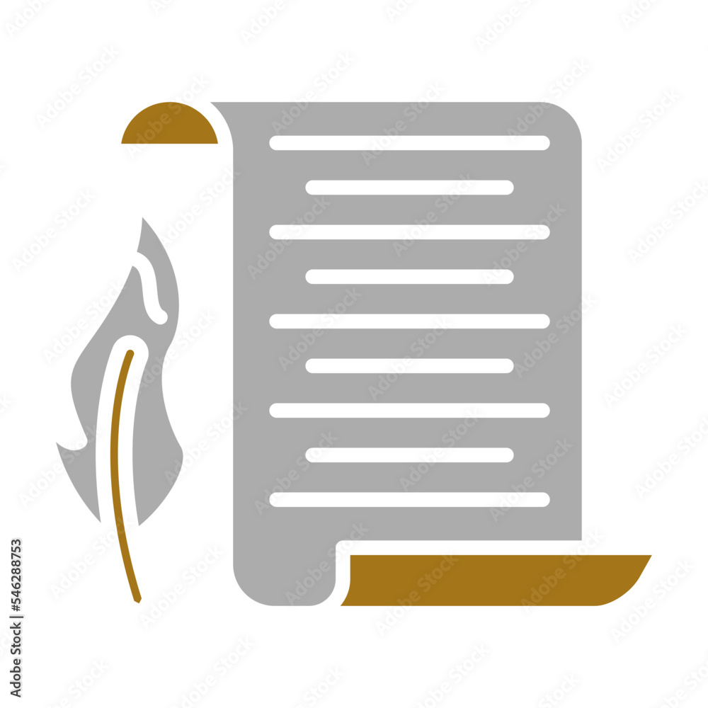 Scroll Paper Icon Style Scroll Paper Icon Style