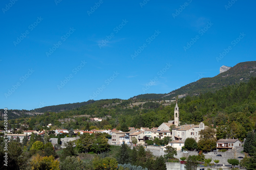 Quartier Saint-Dominique de la ville de Sisteron dans le département des Alpes-de-Haute-Provence en france