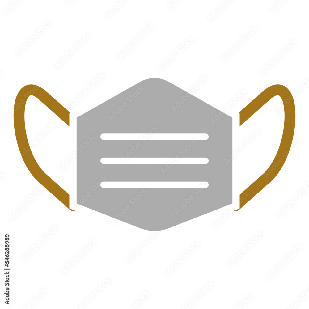 Obraz premium Face Mask Icon Style