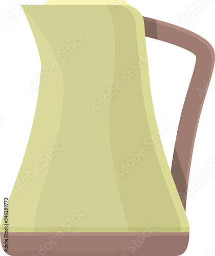 Metal kettle icon cartoon vector. Electric water. Decor house