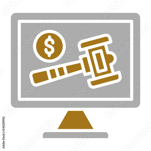 Online Bidding Icon Style