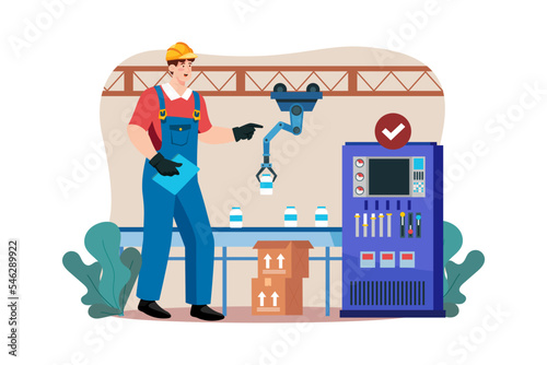 engineer-checking-packaging-automation-process