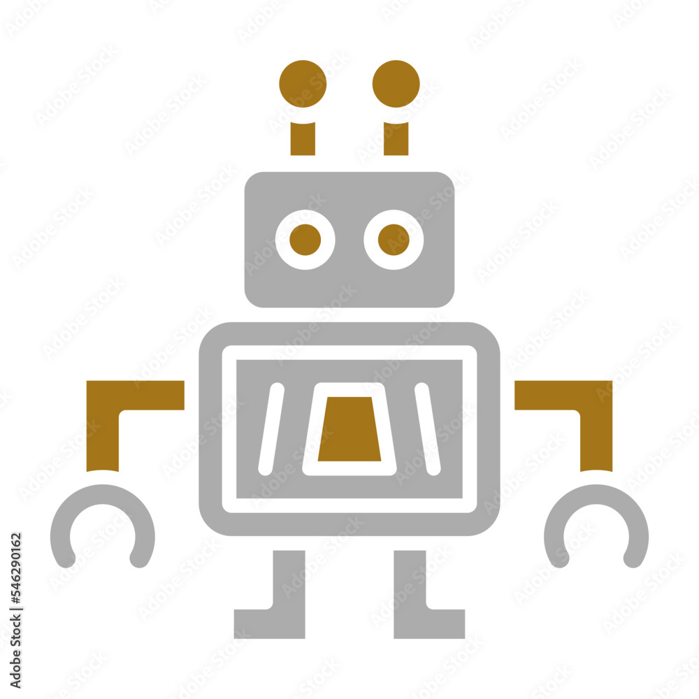 Nano Robot Icon Style