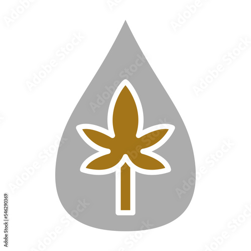 Hemp Oil Icon Style