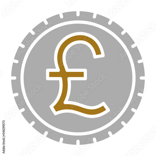 British Pound Icon Style