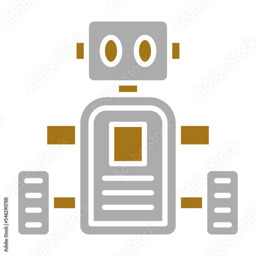 Mobile Robot Icon Style