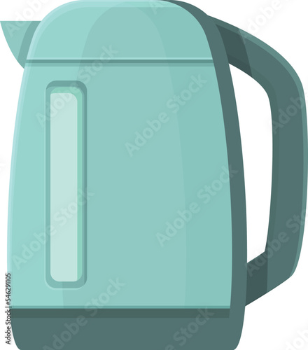 Ocean kettle icon cartoon vector. Electric tea pot. Item decor