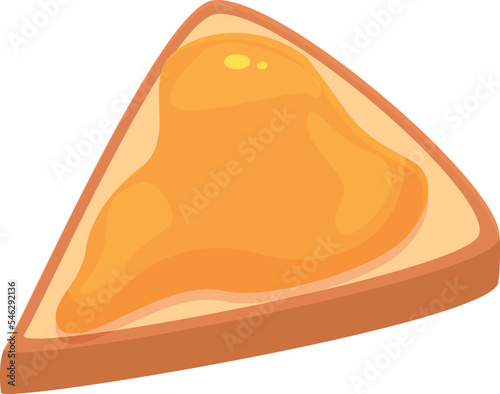 Bread butter icon cartoon vector. Peanut caramel. Swirl cream