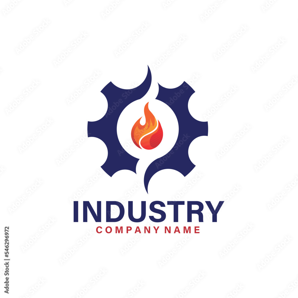 gear for company logo. gear design logo industry Stock Vector | Adobe Stock