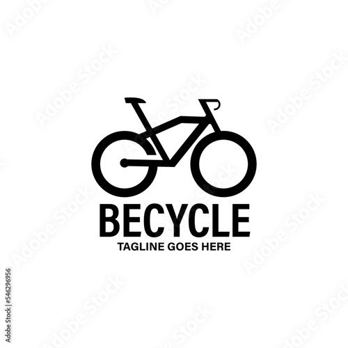 icon on white background. becycle icon logo vector
