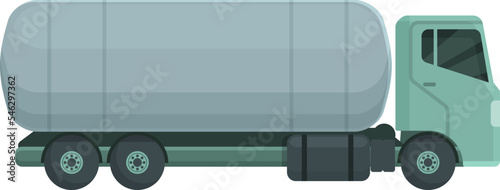Heavy tanker icon cartoon vector. Gasoline truck. Fuel gas