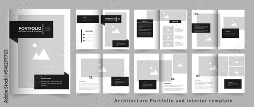 Architecture and interior Portfolio or Minimal portfolio template