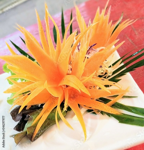 orange lily flower carrot