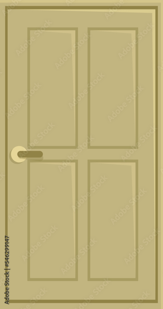 Office door icon cartoon vector. Home front. Open room Office door icon cartoon vector. Home front. Open room