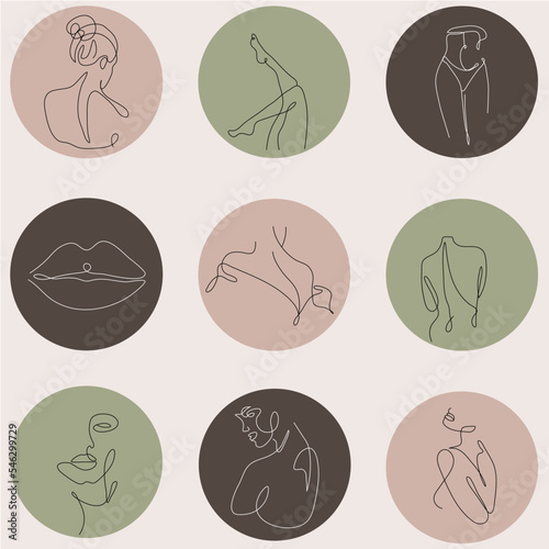 set of different icons
