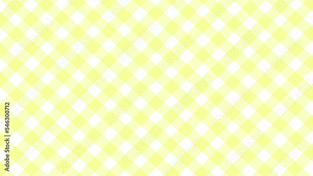 Yellow flannel picnic print background vector illustration.