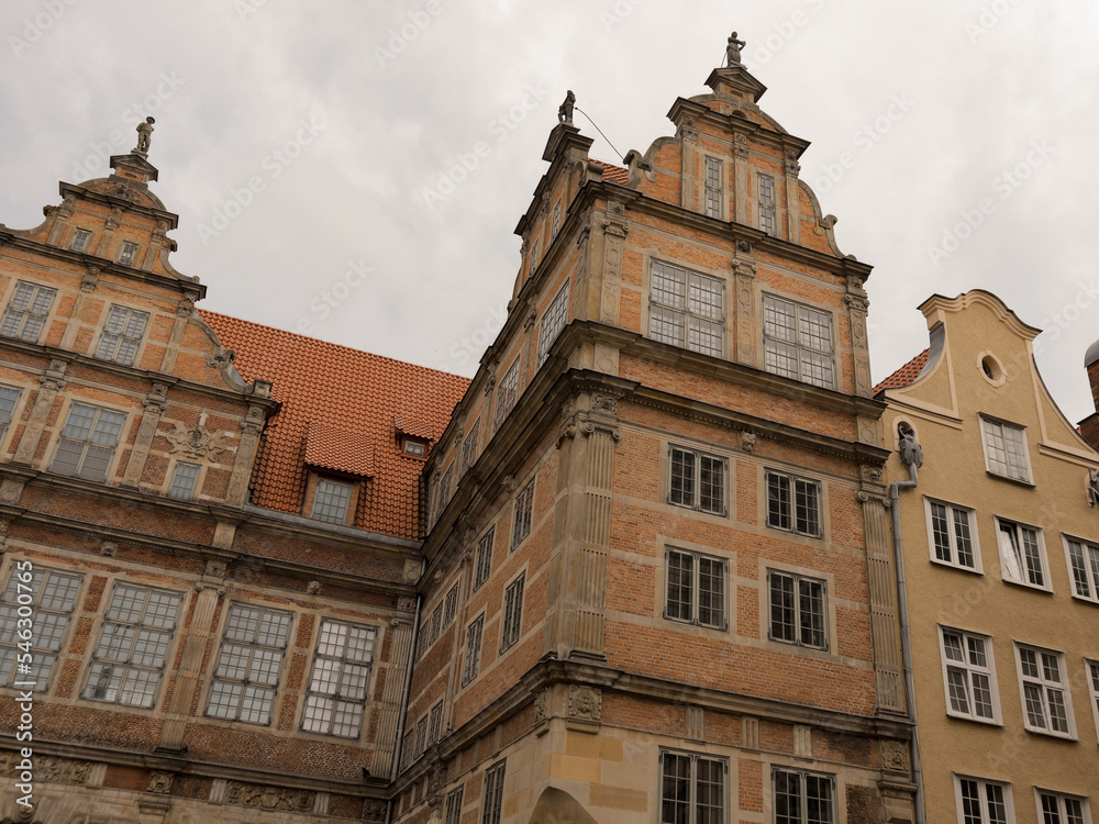 old town of Gdansk, in Poland, architecture