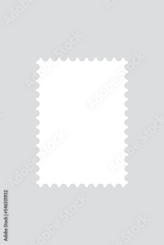 vector postage stamp mock up isolated