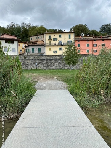 Vista dal fiume Bidente di Santa Sofia, Emilia Romagna, Italy photo