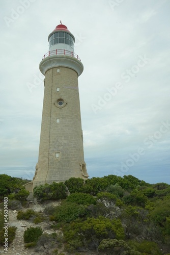 Vertical low-angle view of the Cape du Couedic Lighthouse in South Australia