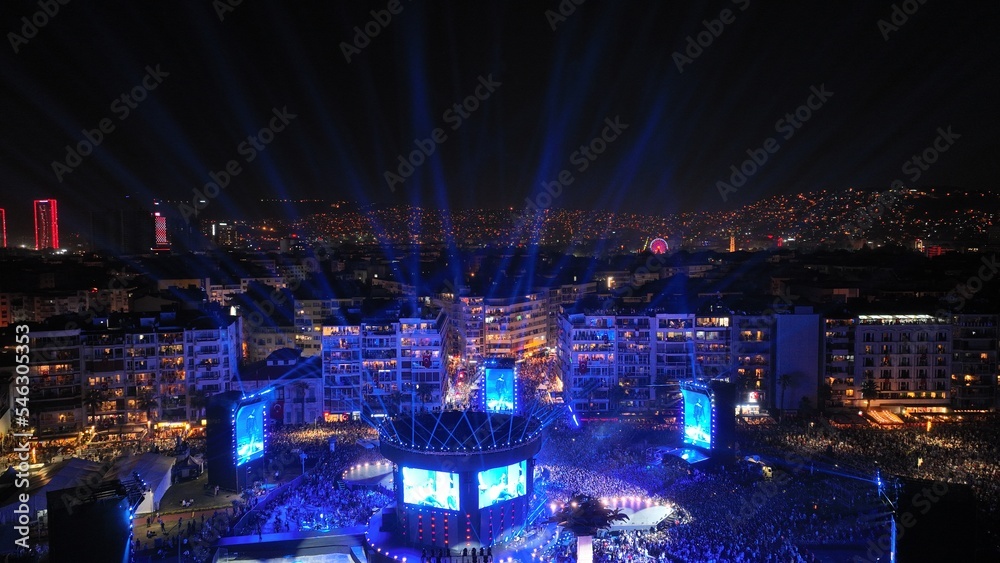 Drone footage of turkey's biggest concert, which took place in the