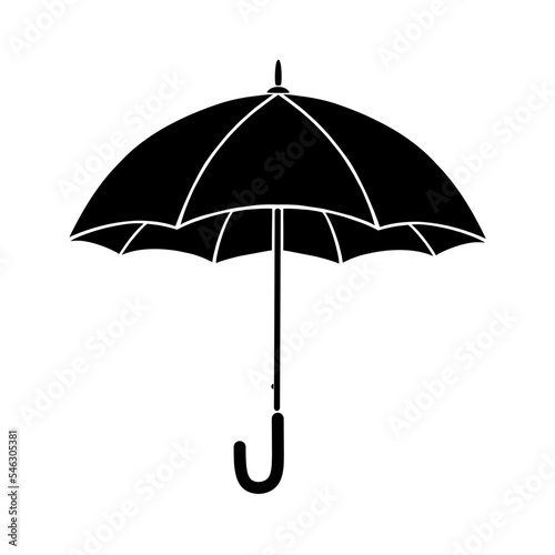 black umbrella vector illustration, can be used for company logos, communities, backgrounds, icons, symbols, clip art etc