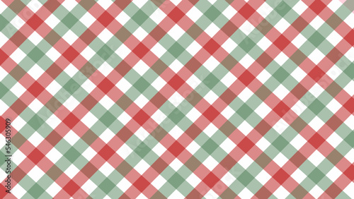 Christmas plaid print background vector illustration.